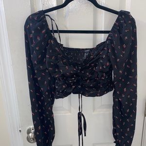 Floral crop top